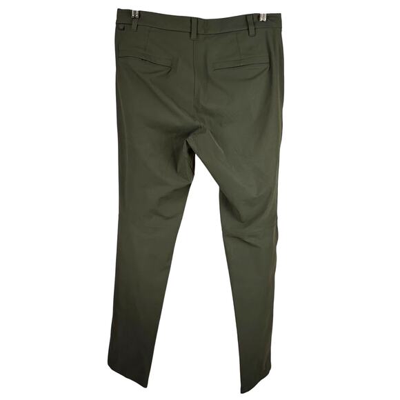 Lululemon Commission Pant Classic Warpstreme Dark Olive Men's 33 x 33 EUC - Picture 6 of 12